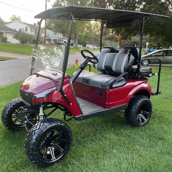 2022 Custom EZGO Storm Body Golf Cart – Navitas Performance Drive System & Jake’s Long Travel Lift Kit