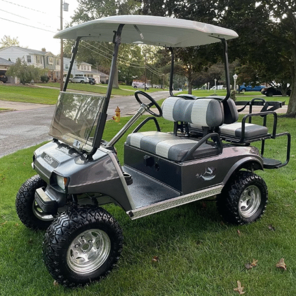 Club Car DS 48V Electric Golf Cart – Metallic Gray Custom Build